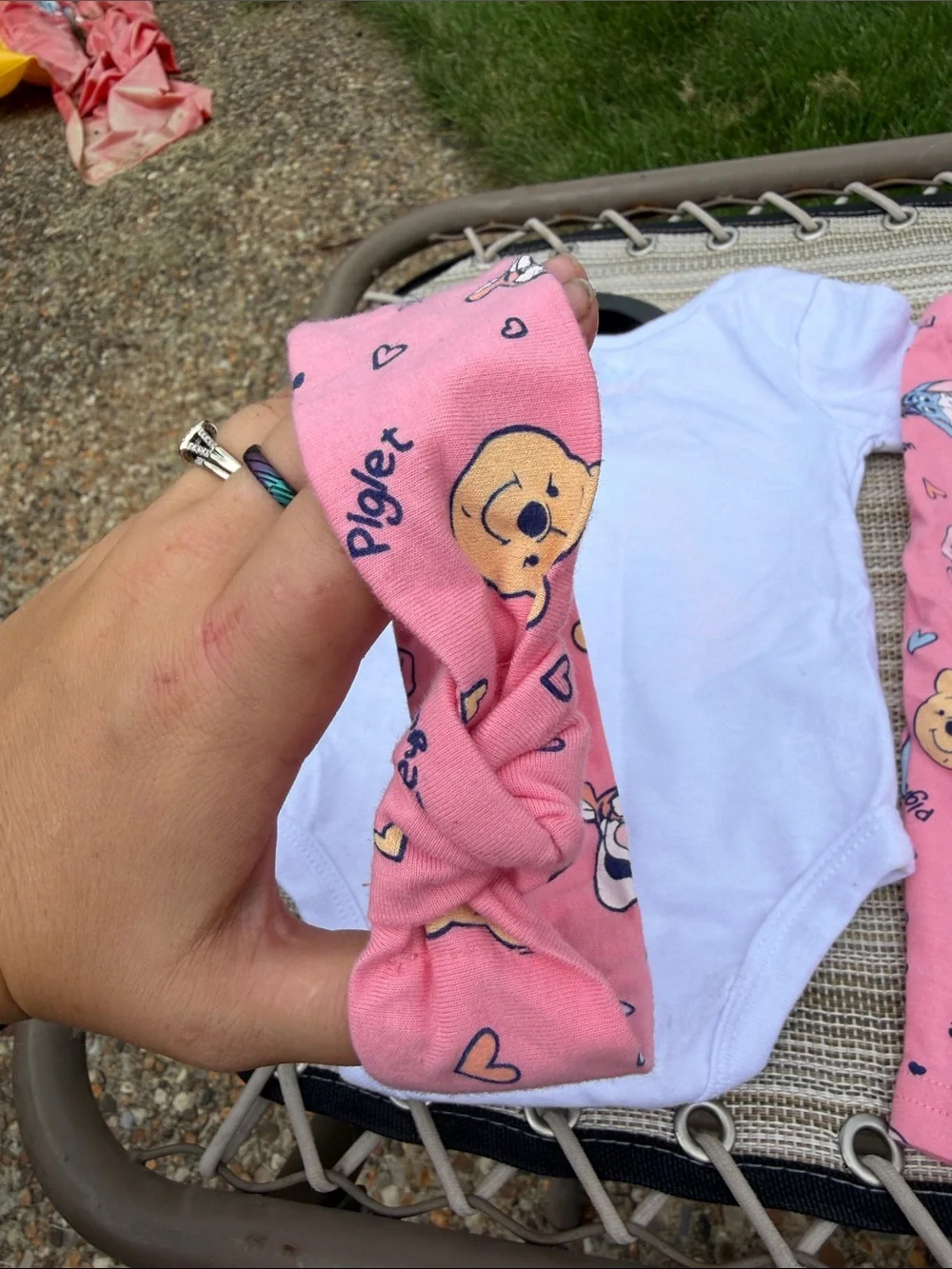 Disney Pink Winnie the Pooh Group Hug Bodysuit Set